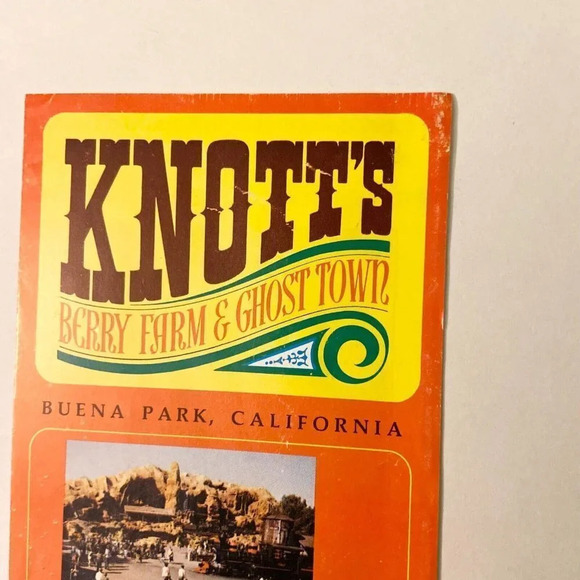 Vintage Knotts Berry Farm Ghost Town California Buena Park  Brochures Pamphlets - Picture 2 of 10